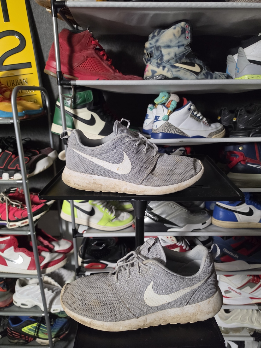 🔥 Nike Roshe One Men's Size 11.5 Wolf Gray Mesh Lightweight Running Shoes